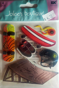 Jolee's Boutique Dimensional Sticker -  skateboarding