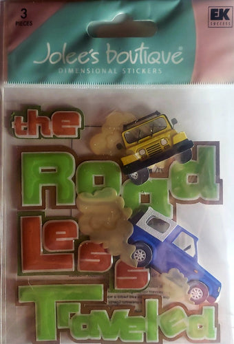 Jolee's Boutique Dimensional Sticker -  the road less traveled