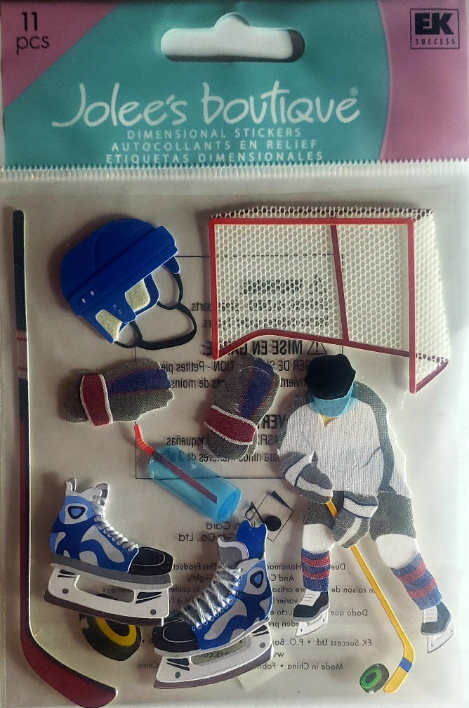 Jolee's Boutique Dimensional Sticker -  Hockey