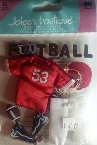 Jolee's Boutique Dimensional Sticker -  red football