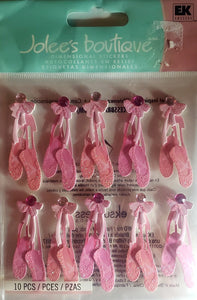 Jolee's Boutique Dimensional Sticker -  ballerina slippers repeats