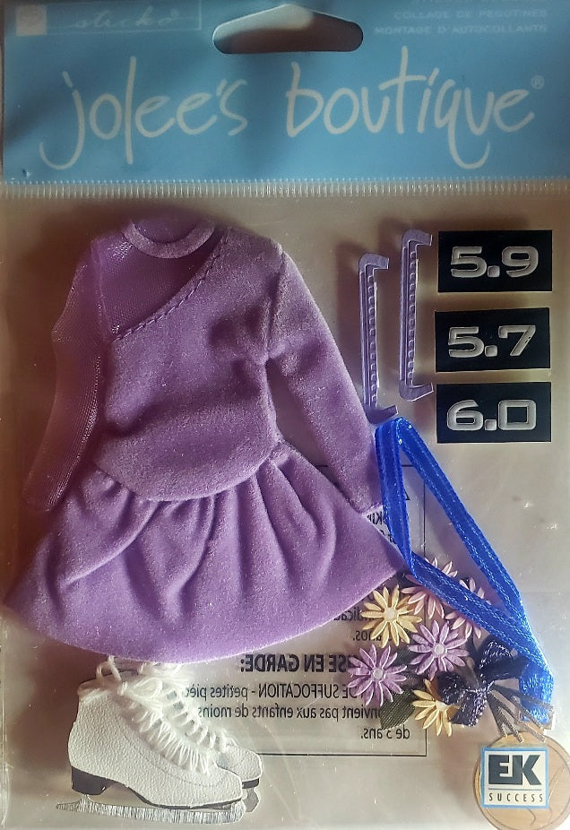 Jolee's Boutique Dimensional Sticker -  ice figure skating