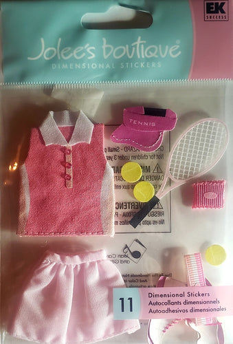 Jolee's Boutique Dimensional Sticker -  tennis outfit 2