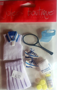 Jolee's Boutique Dimensional Sticker -  tennis outfit