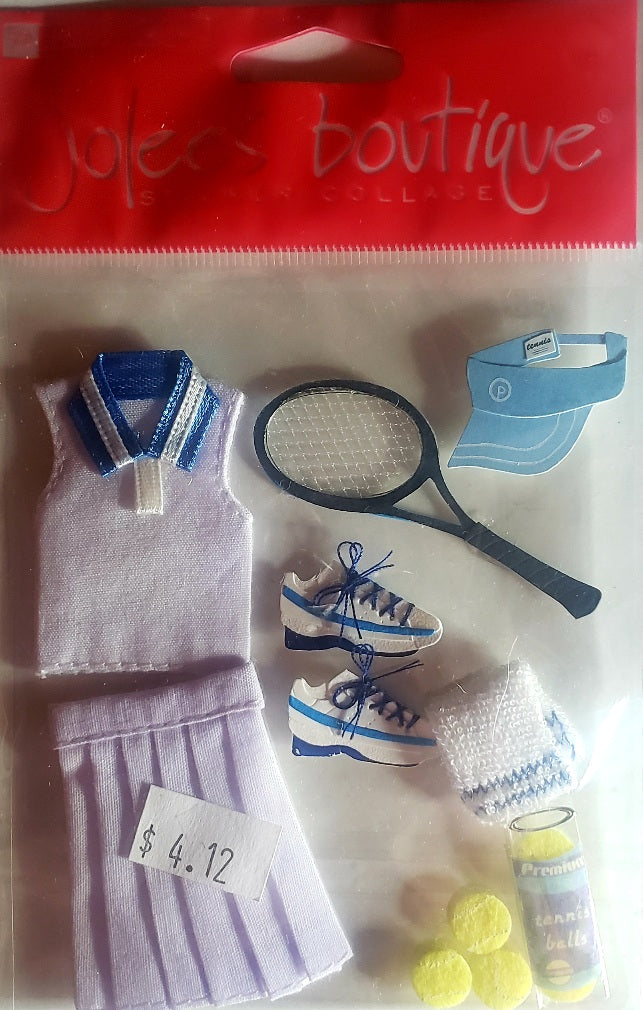 Jolee's Boutique Dimensional Sticker -  tennis outfit