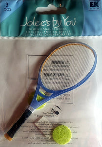 Jolee's Boutique Dimensional Sticker -  tennis racquet