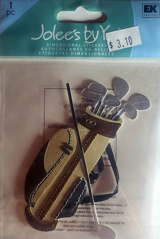 Jolee's Boutique Dimensional Sticker -  golf