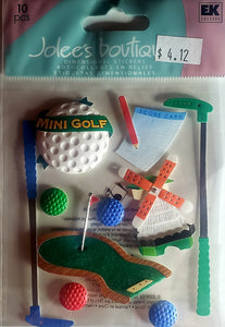 Jolee's Boutique Dimensional Sticker -  mini golf