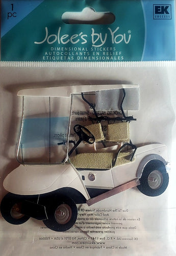 Jolee's Boutique Dimensional Sticker -  golf cart