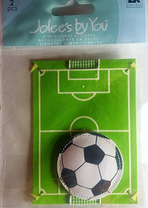 Jolee's Boutique Dimensional Sticker -  soccer ball and field