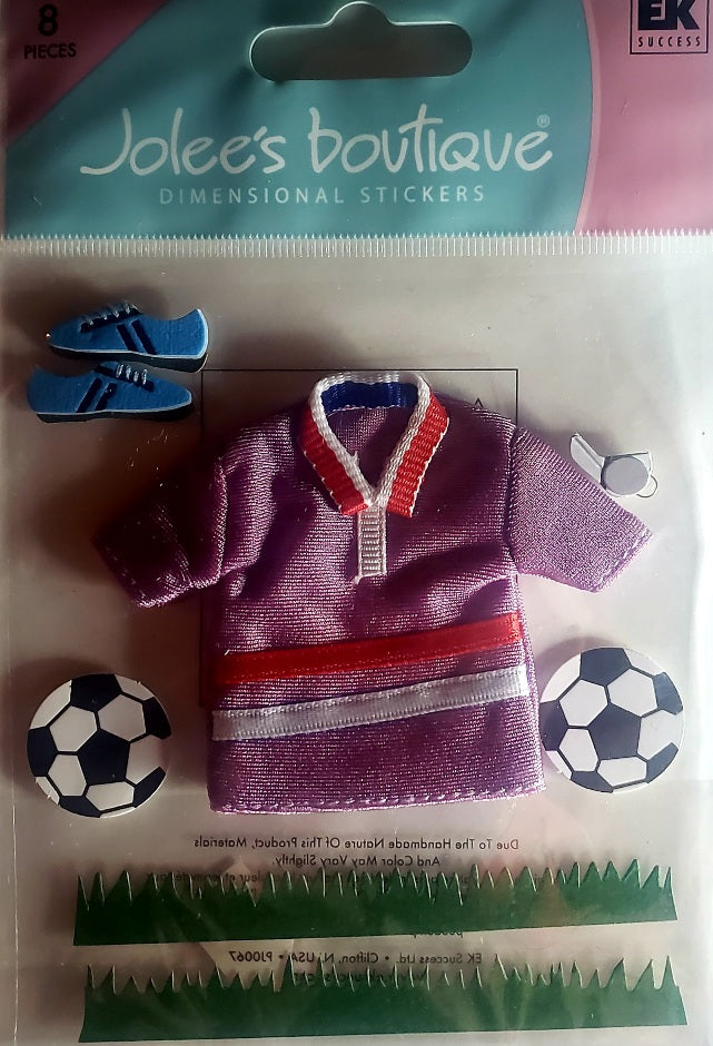 Jolee's Boutique Dimensional Sticker -  soccer uniform outfit
