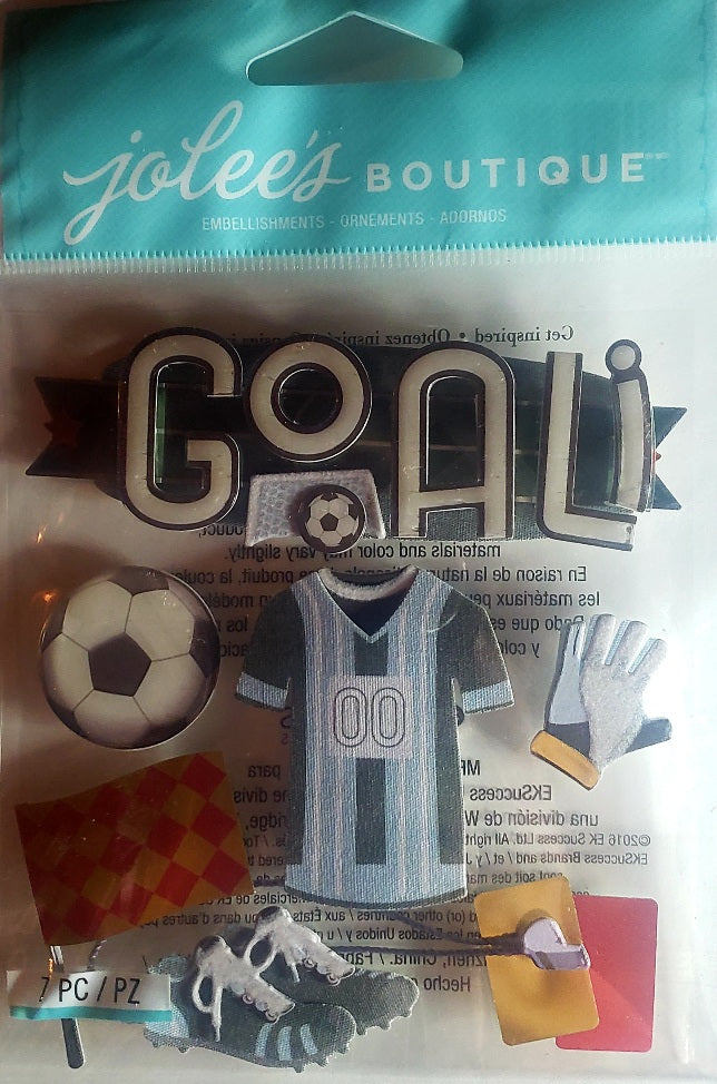 Jolee's Boutique Dimensional Sticker -  soccer