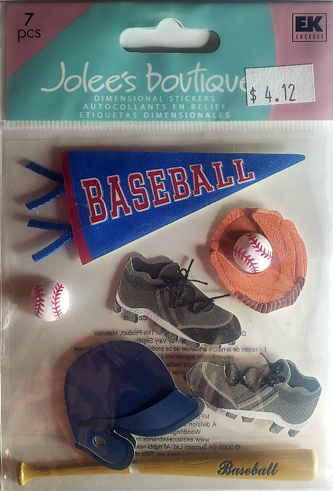 Jolee's Boutique Dimensional Sticker -  baseball