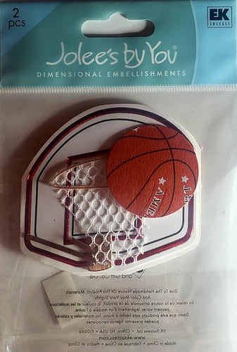 Jolee's Boutique Dimensional Sticker -  basketball hoop