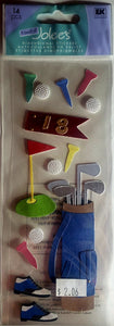 Jolee's Boutique Dimensional Sticker - golfing