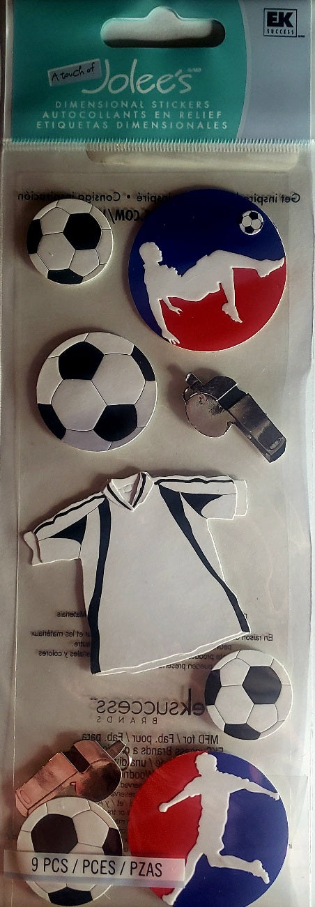 Jolee's Boutique Dimensional Sticker - soccer