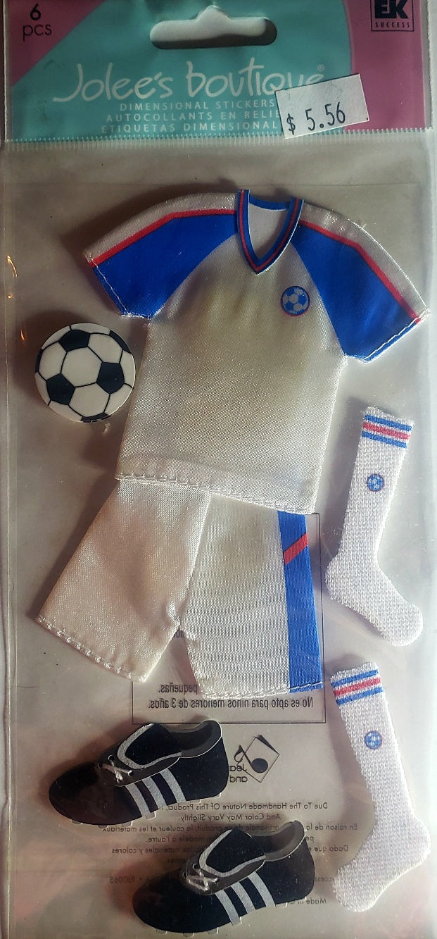 Jolee's Boutique Dimensional Sticker -  large soccer