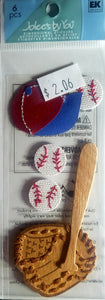 Jolee's Boutique Dimensional Sticker  - tall small pack baseball