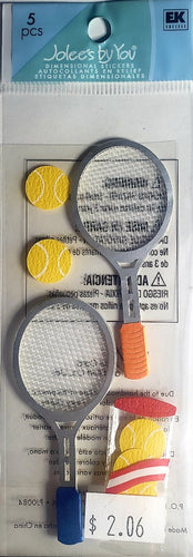 Jolee's Boutique Dimensional Sticker  - tall small pack tennis