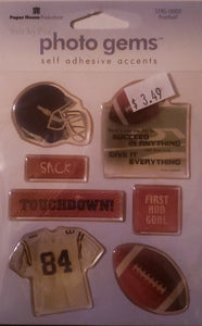 Paper house - epoxy sticker sheet - football