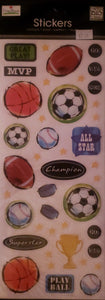 Me and my big ideas MAMBI - flat sticker sheet xlarge - great play sports
