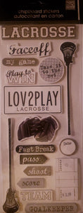 Me and my big ideas MAMBI - dimensional sticker sheet xlarge - lacrosse