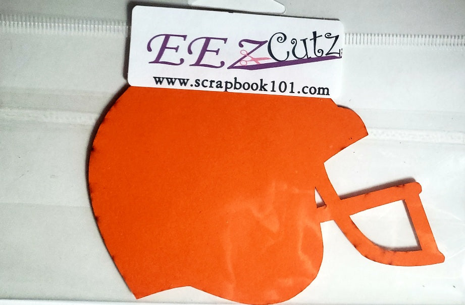 Eez cuts  - laser cut   - Football helmet orange