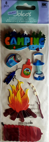 Jolee's Boutique Dimensional Sticker - camping tall long pack
