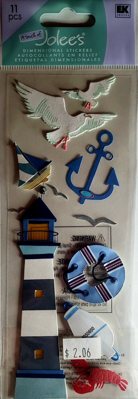 Jolee's Boutique Dimensional Sticker - lighthouse tall long pack