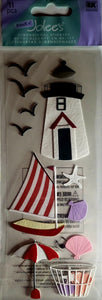 Jolee's Boutique Dimensional Sticker - costal lighthouse tall long pack