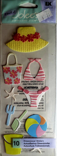 Jolee's Boutique Dimensional Sticker - sunny bikini tall long pack