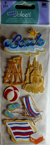 Jolee's Boutique Dimensional Sticker - beach tall long pack