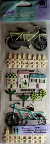 Jolee's Boutique Dimensional Sticker - bicycle tall long pack