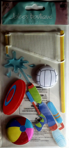 Jolee's Boutique Dimensional Sticker - beach sports - large pack