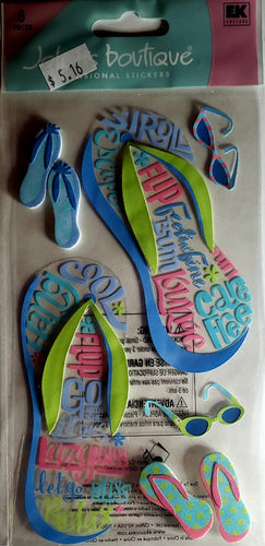 Jolee's Boutique Dimensional Sticker - flip flop - large pack