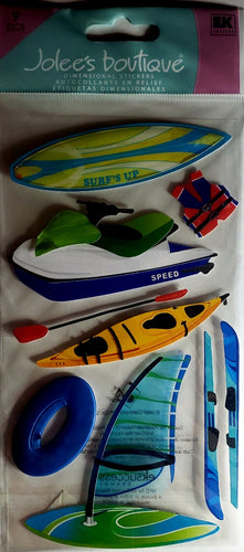 Jolee's Boutique Dimensional Sticker - water sports 2 - large pack