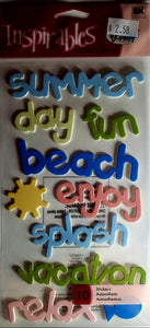Jolee's Boutique Dimensional Sticker - chipboard words - large pack
