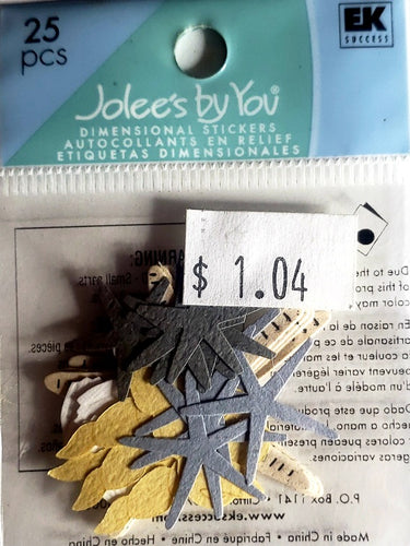 Jolee's Boutique Dimensional Sticker -  shell starfish x small pack