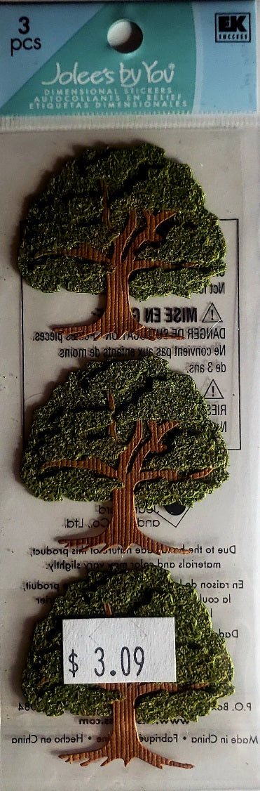 Jolee's Boutique Dimensional Sticker -  trees tall small pack