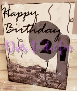 Dies ... to die for metal cutting die - Happy Birthday Age set