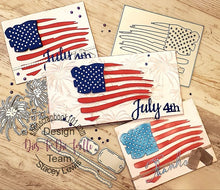 Load image into Gallery viewer, Dies ... to die for metal cutting die - Flag Background plate for A2 cards