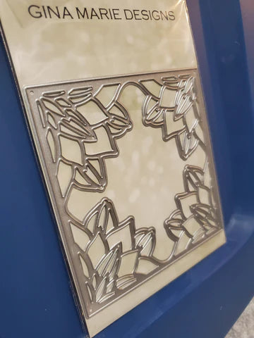 Gina Marie Metal cutting die - 4x4 Flower corner