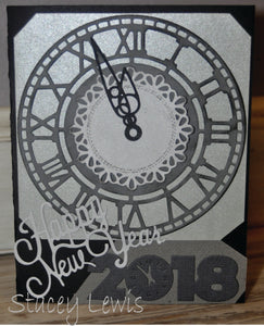 Dies ... to die for metal cutting die - Happy New Year word