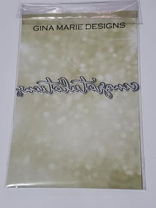 Gina Marie Metal cutting die - Congratulations word