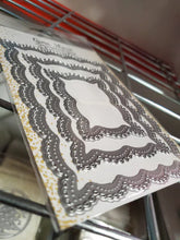 Load image into Gallery viewer, Gina Marie Metal cutting die - Petite looped lace rectangle dies