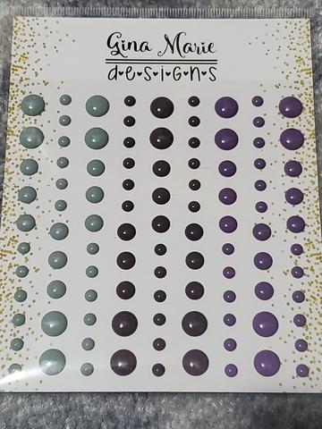 Gina Marie Enamel Dots set - plum tree