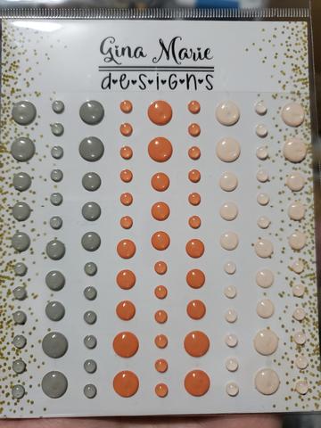 Gina Marie Enamel Dots set - fuzzy peach gloss