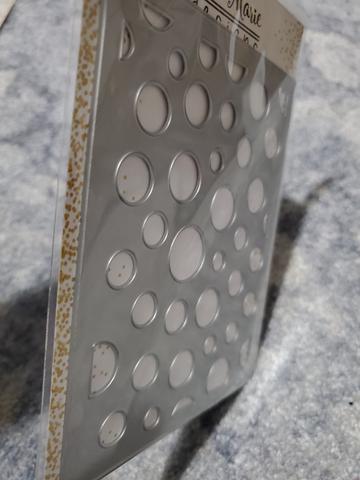 Gina Marie Metal cutting die - polka dot background plate