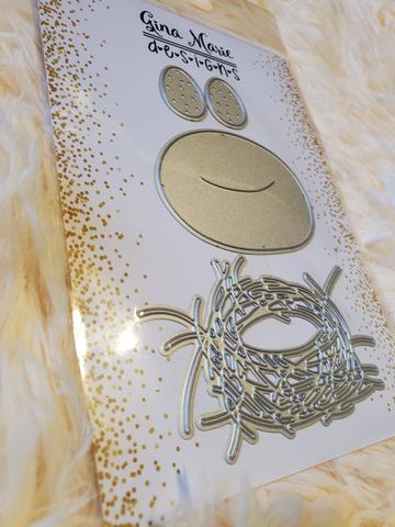 Gina Marie Metal cutting die -  birds nest