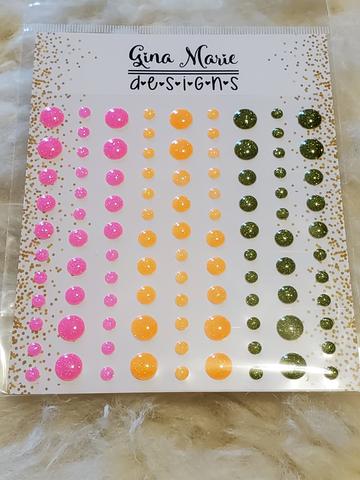 Gina Marie Enamel Dots set - neon tropicals
